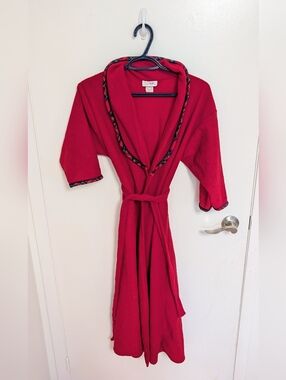 Charmour Red Fleece Robe - Youth Size  Medium